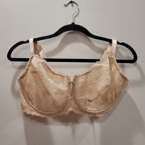 Wacoal Nude Sheer Lace Underwire Bra - 40DD US/UK